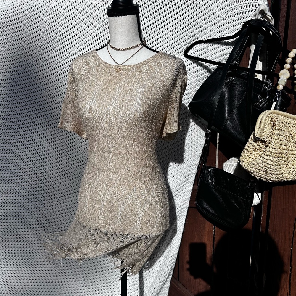 Elegant Cream Midi Dress